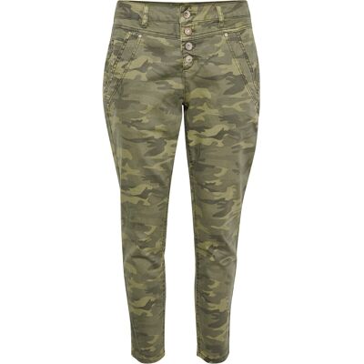 Cream Crpenora Twill 7/8 Pant 25 SEA GREEN PRINTED CAMOUFLAGE 25 Cream Crpenora Twill 7/8 Pant 25 SEA GREEN PRINTED CAMOUFLAGE 25