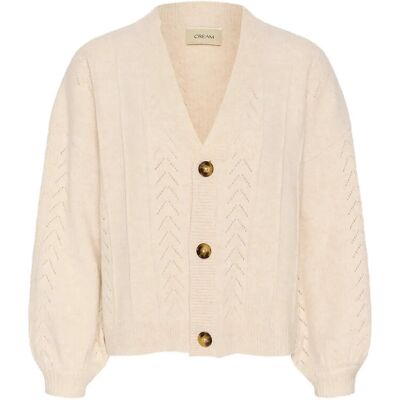 Cream Crholiday Knit Cardigan S/M OAT MELANGE S/M Cream Crholiday Knit Cardigan S/M OAT MELANGE S/M