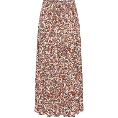 Cream Crtiah Skirt 46 ORANGE SARAZA FLOWER 46 Cream Crtiah Skirt 46 ORANGE SARAZA FLOWER 46
