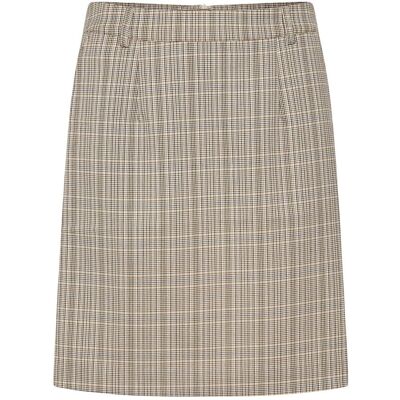 Cream Crimogen Skirt 36 ANCIENT SCROLL CHECK 36 Cream Crimogen Skirt 36 ANCIENT SCROLL CHECK 36