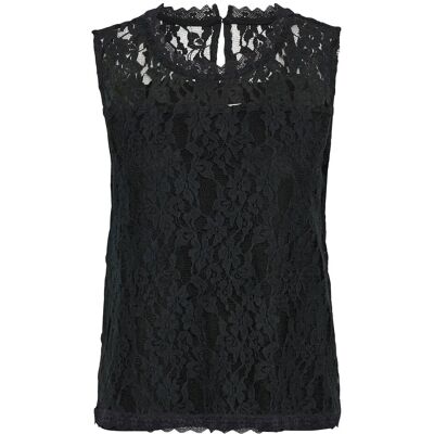 Cream Crkit Lace Top M PITCH BLACK M Cream Crkit Lace Top M PITCH BLACK M