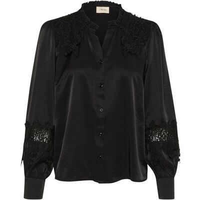 Cream Crluna Lace Shirt 38 PITCH BLACK 38 Cream Crluna Lace Shirt 38 PITCH BLACK 38
