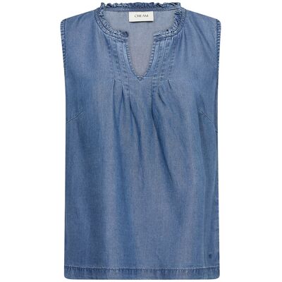 Cream Crmolly Sleeveless Blouse 40 TORONTO MEDIUM BLUE DENIM 40 Cream Crmolly Sleeveless Blouse 40 TORONTO MEDIUM BLUE DENIM 40