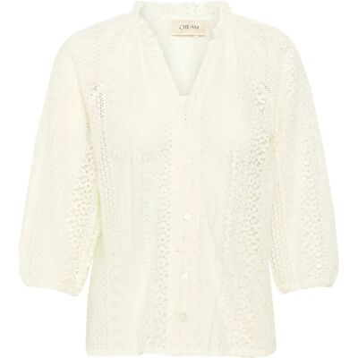 Cream Crrubby Lace Shirt 40 MARSHMALLOW 40 Cream Crrubby Lace Shirt 40 MARSHMALLOW 40