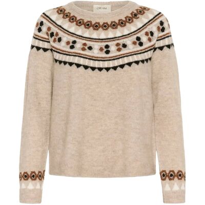 Cream Crcherrie Pullover XXL COBBLESTONE MELANGE XXL Cream Crcherrie Pullover XXL COBBLESTONE MELANGE XXL