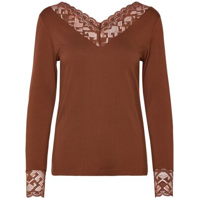 Cream Crtrulla Ls Lace T-Shirt M SORREL HORSE M Cream Crtrulla Ls Lace T-Shirt M SORREL HORSE M