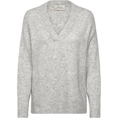 Cream Crmerle Oz V-Neck Pullover S GREY MELANGE S Cream Crmerle Oz V-Neck Pullover S GREY MELANGE S
