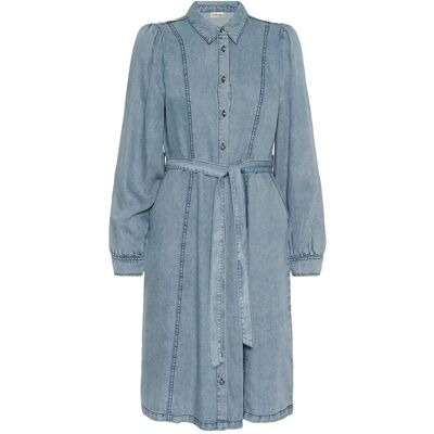 Cream Crellie Denim Dress 46 SEATTLE MID BLU DENIM 46 Cream Crellie Denim Dress 46 SEATTLE MID BLU DENIM 46