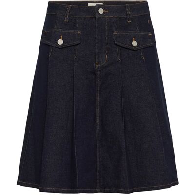Cream Crrin Denim Skirt 34 KALISPELL RINSE BLUE DENIM 34 Cream Crrin Denim Skirt 34 KALISPELL RINSE BLUE DENIM 34