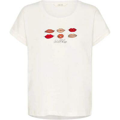 Cream Crlumilla T-Shirt S RED LIPS S Cream Crlumilla T-Shirt S RED LIPS S