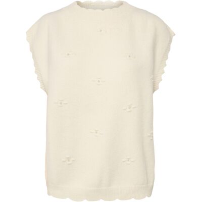 Cream Cravie Knit Slipover XS/S WHISPER WHITE XS/S Cream Cravie Knit Slipover XS/S WHISPER WHITE XS/S