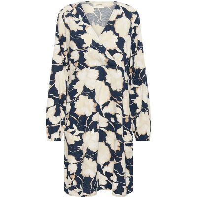 Cream Crlucca Dress 44 NAVY FLOWER PRINT 44 Cream Crlucca Dress 44 NAVY FLOWER PRINT 44