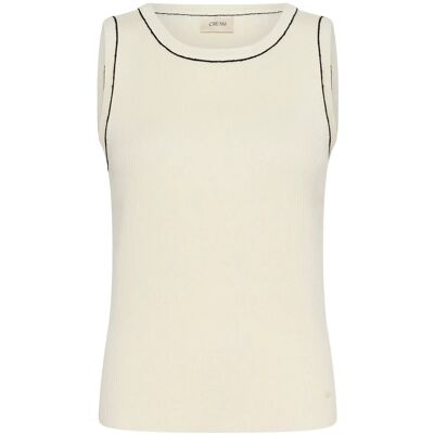 Cream Crvillea Knit Top S WHISPER WHITE S Cream Crvillea Knit Top S WHISPER WHITE S