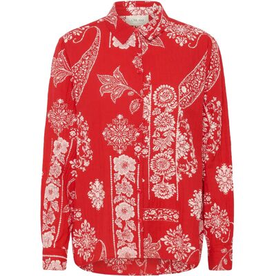 Cream Crgianna Blouse 40 RED ETHNIC PRINT 40 Cream Crgianna Blouse 40 RED ETHNIC PRINT 40