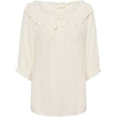 Cream Crbonita Blouse 40 WHISPER WHITE 40 Cream Crbonita Blouse 40 WHISPER WHITE 40