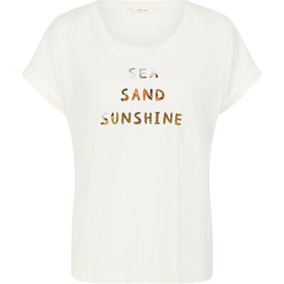 Cream Cralma T-Shirt S SEA SUN TEXT S Cream Cralma T-Shirt S SEA SUN TEXT S