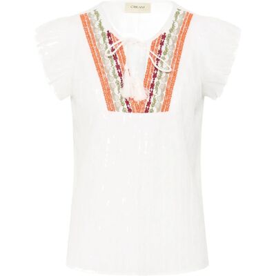 Cream Crwilja Blouse 36 SNOW WHITE 36 Cream Crwilja Blouse 36 SNOW WHITE 36