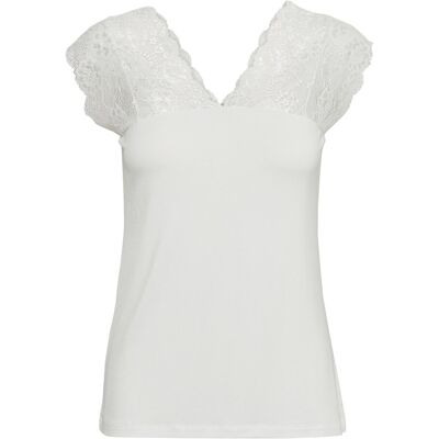 Culture Cupoppy Lace Top XL SPRING GARDENIA XL Culture Cupoppy Lace Top XL SPRING GARDENIA XL
