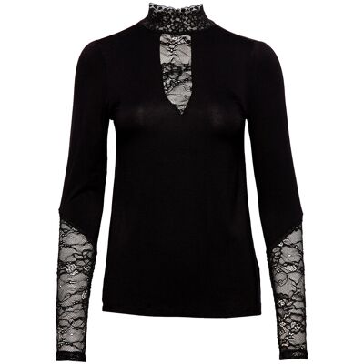 Culture Cupoppy Lace Blouse M BLACK M Culture Cupoppy Lace Blouse M BLACK M