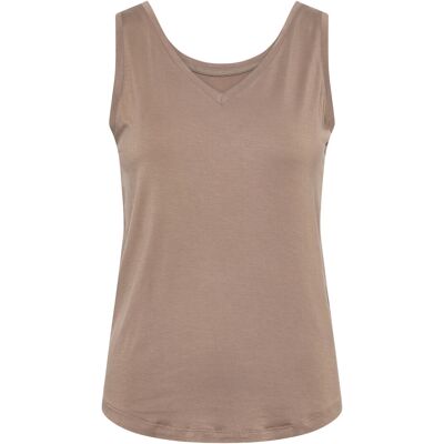 Culture Cupoppy Vo-Neck Tank Top. XL TIMBER WOLF XL Culture Cupoppy Vo-Neck Tank Top. XL TIMBER WOLF XL