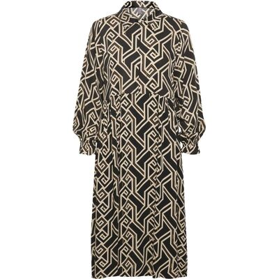 Culture Cumalton Long Dress XS BLACK XS Culture Cumalton Long Dress XS BLACK XS
