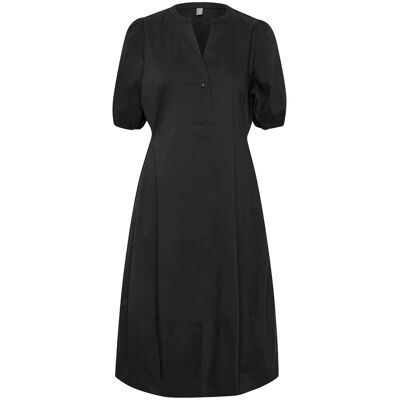 Culture Cuantoinett Ss Placket Dress XXL BLACK XXL Culture Cuantoinett Ss Placket Dress XXL BLACK XXL