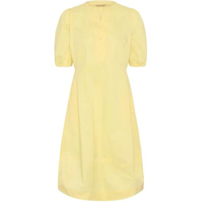 Culture Cuantoinett Ss Placket Dress M LEMON MERINGUE M Culture Cuantoinett Ss Placket Dress M LEMON MERINGUE M