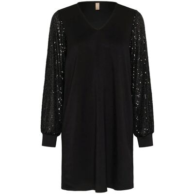Culture Cuchabrina Sequins Dress XS BLACK XS Culture Cuchabrina Sequins Dress XS BLACK XS