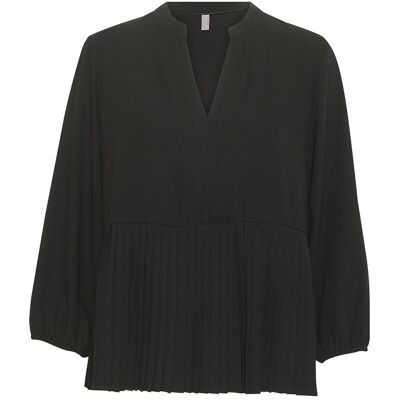 Culture Cubetty Vn Blouse XS BLACK XS Culture Cubetty Vn Blouse XS BLACK XS