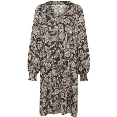 Culture Cuibi Dittemarie Short Dress M GREY FLOWER W/FOIL M Culture Cuibi Dittemarie Short Dress M GREY FLOWER W/FOIL M