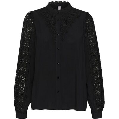 Culture Cubenton Lace Shirt XS BLACK XS Culture Cubenton Lace Shirt XS BLACK XS