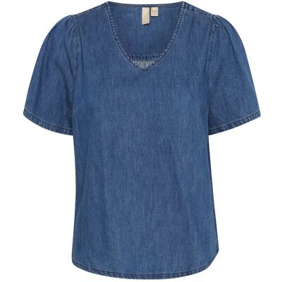 Culture Culivie Arpa Ss Blouse S DARK BLUE WASH S Culture Culivie Arpa Ss Blouse S DARK BLUE WASH S