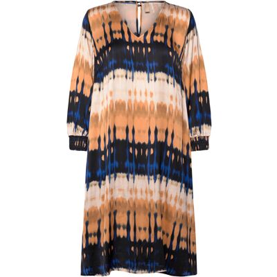 Culture Cumacy Berna Short Dress S BLUE/BEIGE GRAPHIC S Culture Cumacy Berna Short Dress S BLUE/BEIGE GRAPHIC S