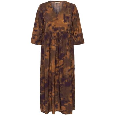 Culture Cujustine Gally Long Dress XXL BROWN ABSTRACT XXL Culture Cujustine Gally Long Dress XXL BROWN ABSTRACT XXL