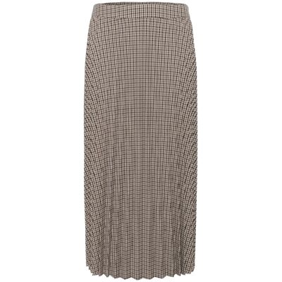 Culture Cuchecka Long Skirt M BROWN CHECK M Culture Cuchecka Long Skirt M BROWN CHECK M