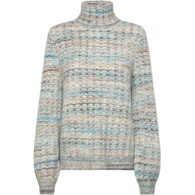 Culture Cumarble Rollneck M GREY/BLUE MIX M Culture Cumarble Rollneck M GREY/BLUE MIX M