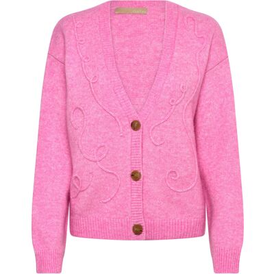 Culture Cutoby Kimmy Cardigan M FUCHSIA PINK MELANGE M Culture Cutoby Kimmy Cardigan M FUCHSIA PINK MELANGE M