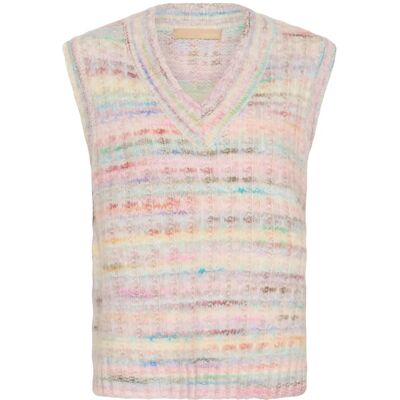 Culture Cubilo Knit Vest XS PINK MULTI XS Culture Cubilo Knit Vest XS PINK MULTI XS