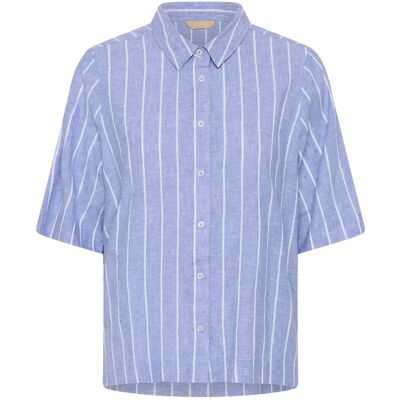 Culture Cuarletty Shirt M POWDER BLUE/GARDENIA STRIPE M Culture Cuarletty Shirt M POWDER BLUE/GARDENIA STRIPE M