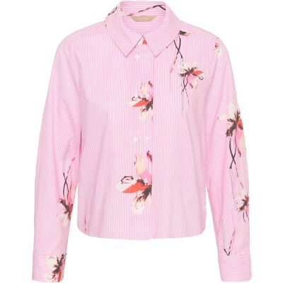 Culture Cubrila Shirt XXL PINK FLOWER STRIPE XXL Culture Cubrila Shirt XXL PINK FLOWER STRIPE XXL