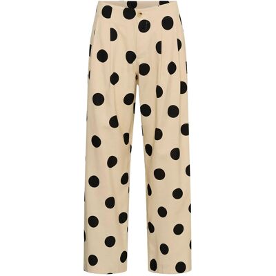 Culture Cutika Pants 34 WHITECAP/BLACK DOT 34 Culture Cutika Pants 34 WHITECAP/BLACK DOT 34