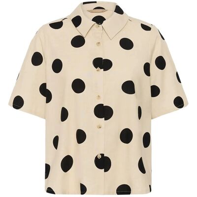 Culture Cutika Shirt M WHITECAP/BLACK DOT M Culture Cutika Shirt M WHITECAP/BLACK DOT M