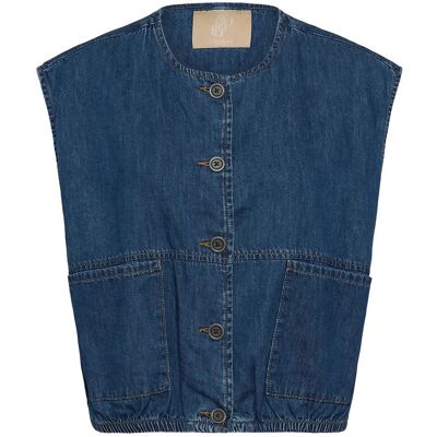 Culture Culava Arpa Waistcoat M DARK BLUE WASH M Culture Culava Arpa Waistcoat M DARK BLUE WASH M