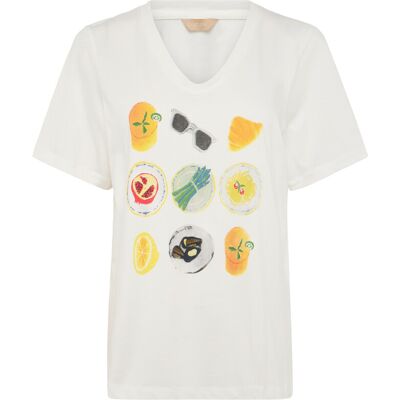 Culture Cucahil Gith T-Shirt XL SPRING GARDENIA XL Culture Cucahil Gith T-Shirt XL SPRING GARDENIA XL