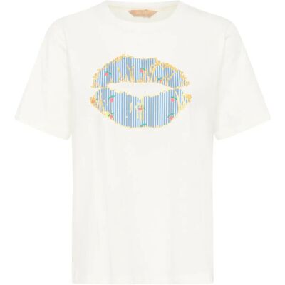 Culture Cucilie Gith Tshirt XS SPRING GARDENIA XS Culture Cucilie Gith Tshirt XS SPRING GARDENIA XS