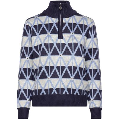 Daily Sports Argyle Half Neck Pullover Lined XL NAVY XL Daily Sports Argyle Half Neck Pullover Lined XL NAVY XL