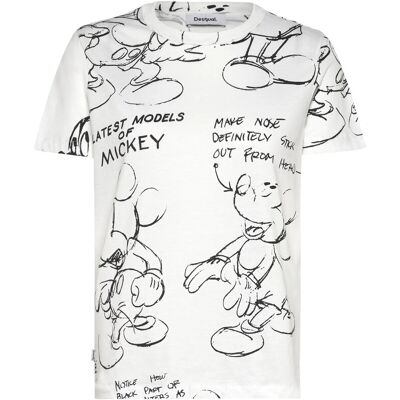 Desigual Mickey Sketch XS WHITE XS Desigual Mickey Sketch XS WHITE XS