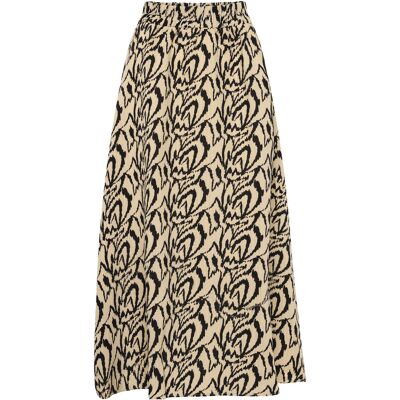 DESIRES Daniela High Waist Midcalf Skirt XL CUBAN SAND PRINT XL DESIRES Daniela High Waist Midcalf Skirt XL CUBAN SAND PRINT XL