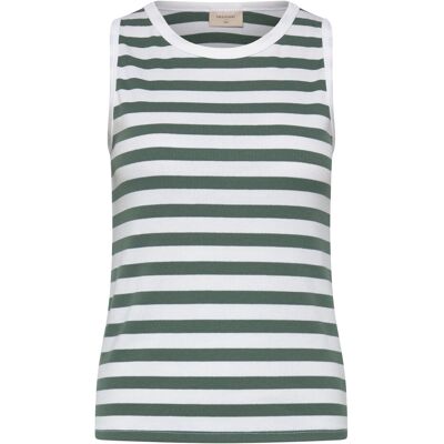 FREE/QUENT Fqeffy-Top XL BRILLIANT WHITE W. DARK FOREST XL FREE/QUENT Fqeffy-Top XL BRILLIANT WHITE W. DARK FOREST XL