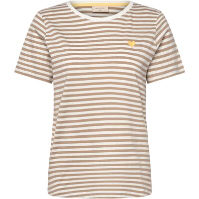 FREE/QUENT Fqmian-Tee L STAR OFF-WHITE W. SILVER MINK L FREE/QUENT Fqmian-Tee L STAR OFF-WHITE W. SILVER MINK L